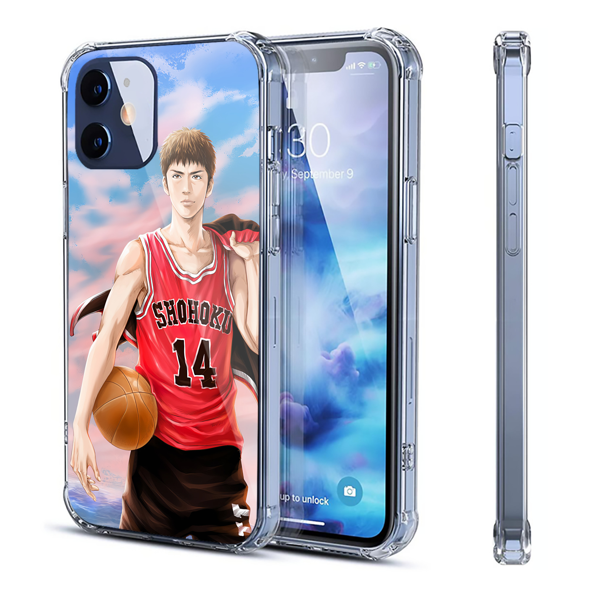 （画像用） SLAM DUNK／スラムダンク 【iPhone 12シリーズ対応】透明スマホケース（クリアソフトケース）